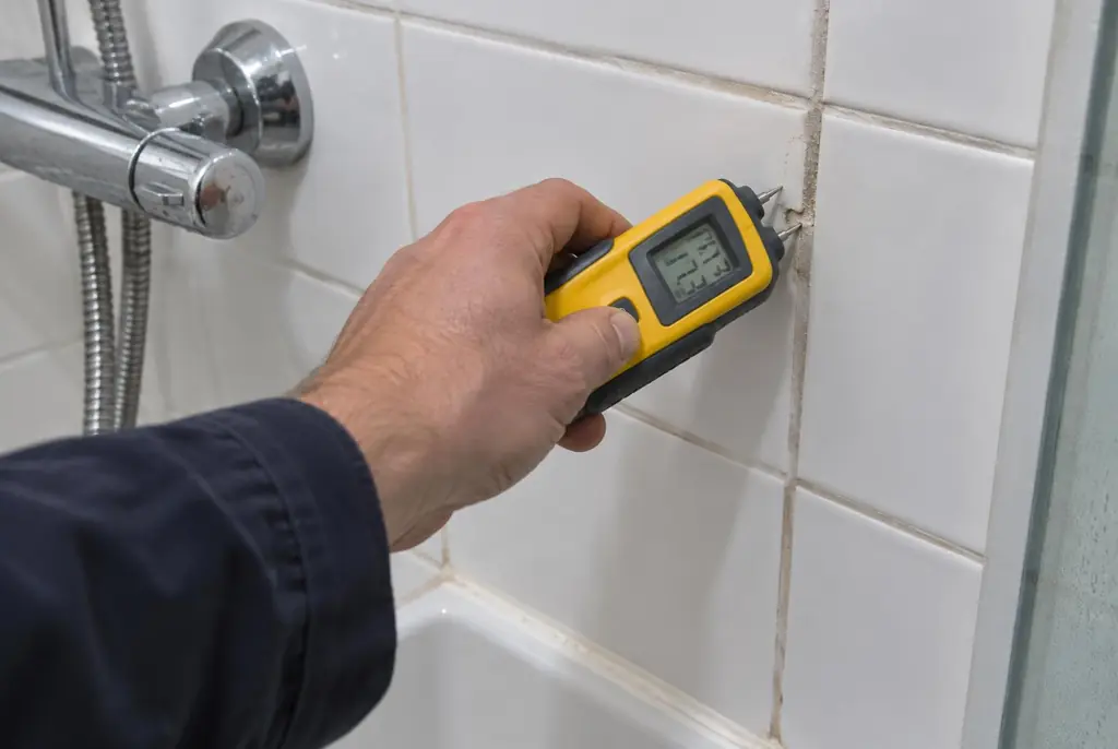 Lekdetectie Zutphen – vochtmeter op badkamertegels bij de douche